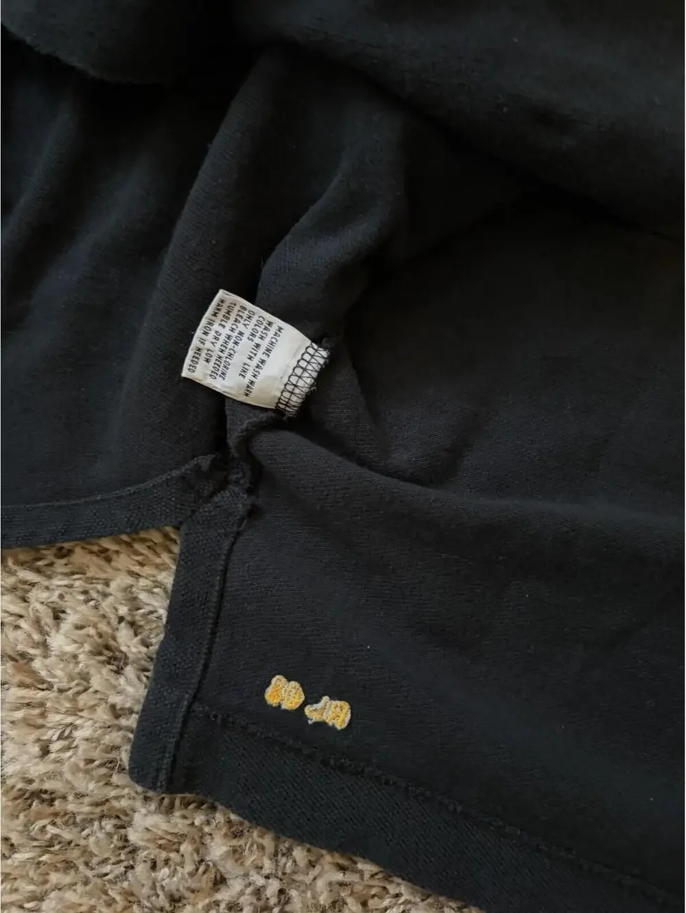 Polo Ralph Lauren RL08 Black Yellow Pony Long Sleeve Polo Shirt Men’s Size XL